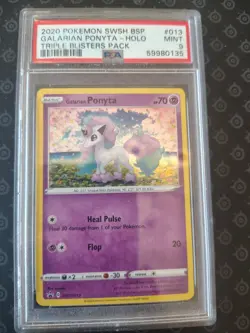 2021 Pokemon Galarian Ponyta SWSH013 General Mills Sequin PSA 9 - Image 1