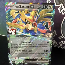 Hop's Zacian ex 111/159 NM STAMPED JTG [Play! Pokemon Prize Pack Series 7 - Image 1