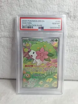 PSA 10 Pokemon Shaymin Illustration Rare 185/182 - Destined Rivals 2025 - Image 1