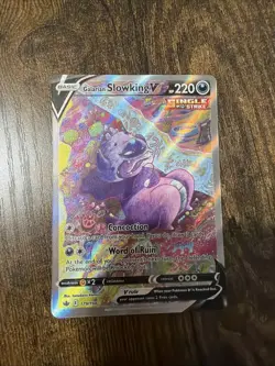 Pokemon Galarian Slowking V Sword & Shield Chilling Reign Alternate Art 179/198 - Image 1