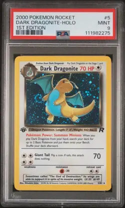 2000 POKEMON ROCKET #5 DARK DRAGONITE-HOLO 1ST EDITION - Image 1