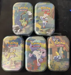 Pokemon Galar Pals Mini Tin Full Art Set C23 -SEALED - Image 1