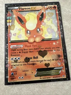 Flareon EX RC6/RC32 Pokemon XY-Generations Radiant Collection Holo *NM* 2016 - Image 3