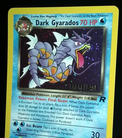 POKEMON TEAM ROCKET - DARK GYARADOS HOLO - WOTC PROMO 8/82 (PRERELEASE) - EX/NM - Image 4