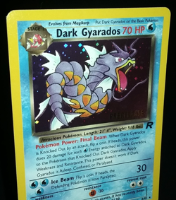 POKEMON TEAM ROCKET - DARK GYARADOS HOLO - WOTC PROMO 8/82 (PRERELEASE) - EX/NM - Image 5