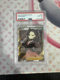 Marnie Trainer PSA 10 FULL ART 200/202 Pokemon: Sword & Shield 2020 - Image 1