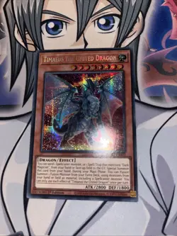 YUGIOH Secret Rare Timaeus The United Dragon MP23-EN003 1st Edition - Image 1
