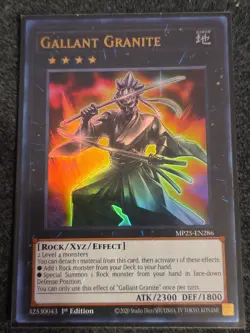 x1 Gallant Granite - MP25-EN286 - Ultra Rare - 1st Edition Yu-Gi-Oh! M/NM - Image 1