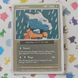 Pokepu Season 1, 1st ed. Cuebones (Cubone) Pokemon Fan Art card - Image 1