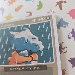 Pokepu Season 1, 1st ed. Cuebones (Cubone) Pokemon Fan Art card - Image 5