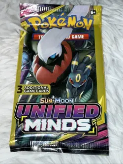 Pokemon Sun & Moon Unified Minds | 3 Card Mini Booster Pack Factory Sealed - Image 2