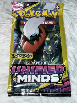 Pokemon Sun & Moon Unified Minds | 3 Card Mini Booster Pack Factory Sealed - Image 3