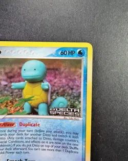 Ditto (Squirtle) EX Delta Species 40/113 Reverse Holo STAMPED Pokemon Card TCG - Image 3