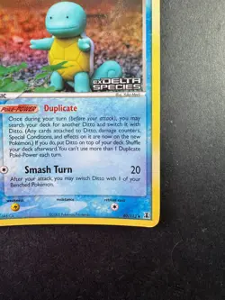 Ditto (Squirtle) EX Delta Species 40/113 Reverse Holo STAMPED Pokemon Card TCG - Image 5