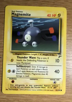 Magnemite Pokemon Card - 79/130 - Base Set 2 - Mint Condition - Image 1