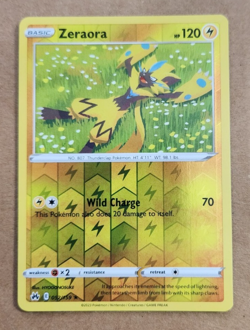 Zeraora 052/159- Rare Reverse Holo Card- Crown Zenith- Pokemon TCG - Image 1