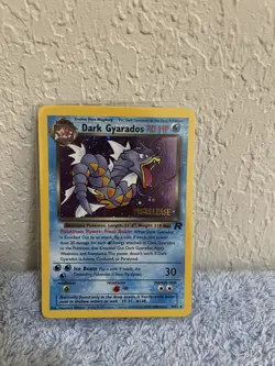 Dark Gyarados 8/82 Holo Team Rocket Prerelease Promo Pokemon Card - NM - Image 1