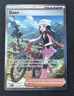 Dawn SIR 2025 Pokemon Phantasmal Flames English Card Full Art 129/094 PSA - Image 1