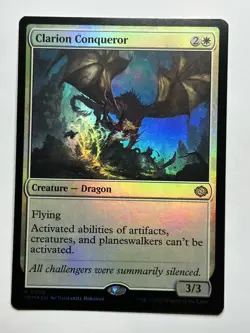 Clarion Conqueror Tarkir: Dragonstorm 5 Foil MTG Card LP-NM - Image 1