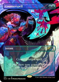 1 x FOIL Counterspell 331 MTG Secret Lair SLD NM MTG Magic: the Gathering - Image 1