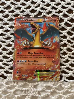 Pokemon TCG Charizard EX XY17 Holo Rare Black Star Promo Card 2014 - Image 1