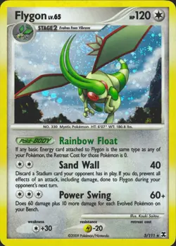 Flygon 5/111 Holo Rare Rising Rivals Pokemon Card NM/LP - Image 1