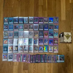 Huge Lot Of 175+ Yugioh Cards Some 1st Edition Holos Includes Custom Deck Holder - Image 1