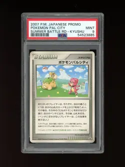 Pokemon PSA 9 MINT 2007 Pal City Kyushu Numel Magby Japanese Promo Card - Image 1