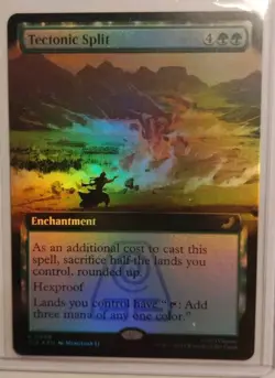 Tectonic Split (Extended Art) MTG Avatar 0208 (Foil) NM - Image 1