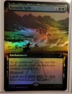 Tectonic Split (Extended Art) MTG Avatar 0208 (Foil) NM - Image 3