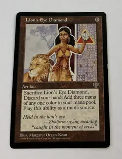Lion's Eye Diamond Mirage LP Lightly Played MTG Magic the Gathering -- S2G -- - Image 1