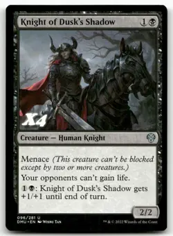 Knight of Dusk's Shadow #96 MTG Dominaria United NM X4 - Image 1