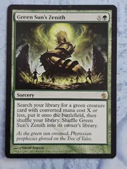 Green Sun's Zenith - Mirrodin Besieged - Magic the Gathering - MTG - Light Play - Image 1