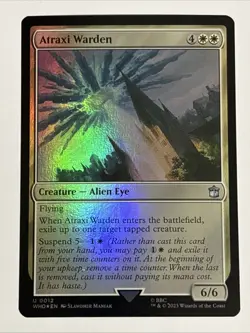 MTG Universes Beyond: Doctor Who Atraxi Warden Foil 0012 NM - Image 1