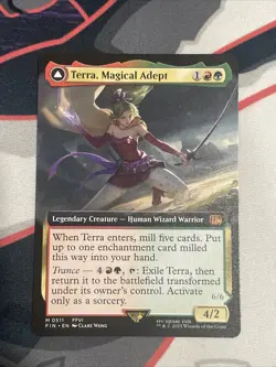 1x Terra, Magical Adept, Extended Art, Magic the Gathering MTG - Image 1