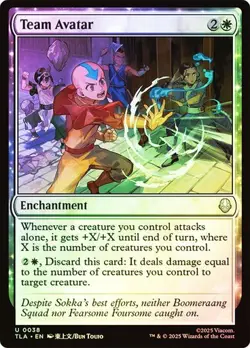 NM Foil Team Avatar, MTG, Avatar: The Last Airbender, Magic the Gathering, 38 - Image 1