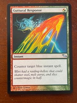 MTG Magic the Gathering Shadowmoor Guttural Response NM - Image 1