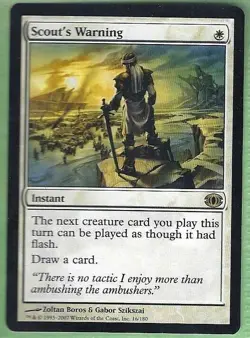 Scout's Warning Future Sight Magic the Gathering MTG - NM - Image 1
