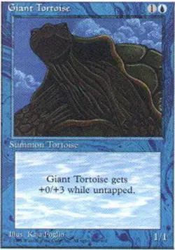FBB Korean Giant Tortoise ~ Lightly Played 4th Edition Fourth Foreign Black Bord - Image 1