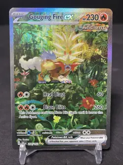 Pokemon Gouging Fire ex - 204/162 - Special Illustration Rare - NM Temporal - Image 1