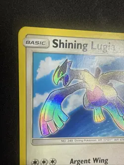 Shining Lugia Holo SM82 - 2017 Shining Legends Black Star Promo Pokemon NM 2 - Image 3