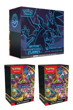 Pokemon Center Phantasmal Flames ETB & 2 Booster Bundles - Image 1