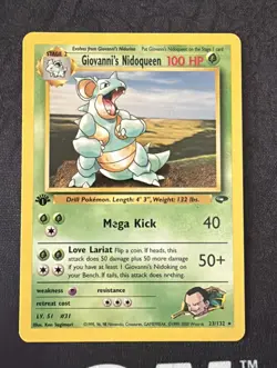 🚨Pokemon TCG: Gym Challenge Giovanni's Nidoqueen 23/132 1st Edition 🚨 - Image 1