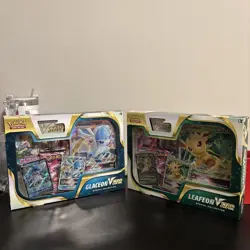 Pokemon TCG Glaceon & Leafeon VSTAR Special Collection Box SET - Evolving Skies - Image 1