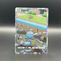 Fan Art Pokemon TCG Pocket Diglett Holo Illustration Rare | Genetic Apex - Image 1