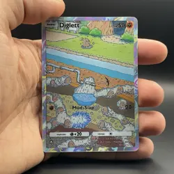 Fan Art Pokemon TCG Pocket Diglett Holo Illustration Rare | Genetic Apex - Image 4