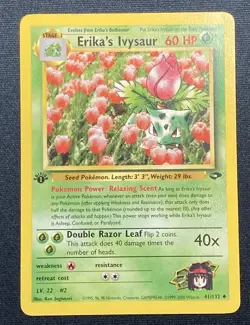 Erika's Ivysaur Pokemon (2000) Gym Challenge 1st Edition #41/132 Lightly Played - Image 1
