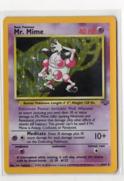 Mr. Mime 6/64 Holo Rare Pokemon 1999 Jungle - HP - Image 1
