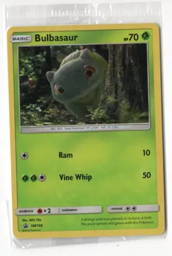 SEALED Pokemon Sun And Moon Black Star Promo BULBASAUR SM198 Holo 2019 MINT - Image 1