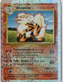 Pokemon Arcanine Legendary Collection 36/110 Reverse Holo Uncommon Damaged ?? - Image 1